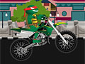 Мотоциклист черепашка-ниндзя