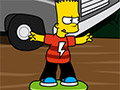Барт Симпсон на скейтборде