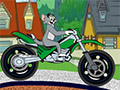 Том и Джерри на мотоцикле