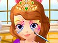 Рисунки на лице принцессы Софии