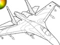 Раскраска военного самолета