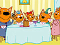 Три кота: Семейный обед пазл